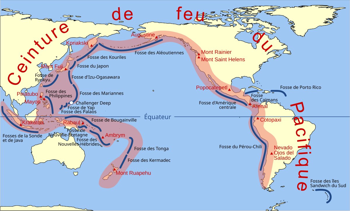 Carte des volcans