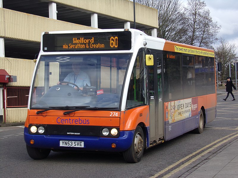 File:Centrebus Optare Solo 274 YN53 SVE on route 60 to Welford (39759405475).jpg