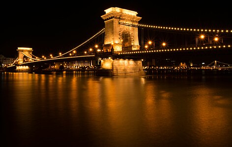 Chain Bridge in Budapest, Hungary