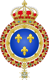 The lesser coat of arms of France as used by the Government of New France