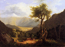 Toile de Thomas Cole View in the White Mountains de 1827