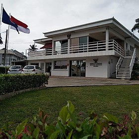 Vue de la mission diplomatique