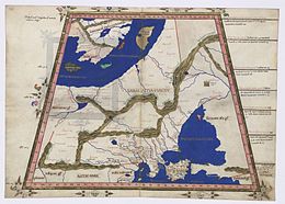 Mapa do Mundo com Base em Ptolemeu - 1467