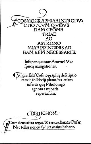 <i>Cosmographiae Introductio</i> 1507 book
