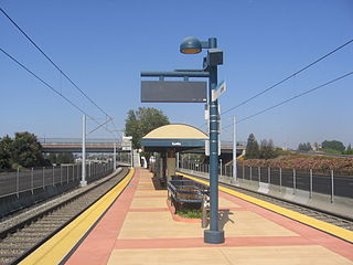 Cottle station VTA light rail station in San Jose, California