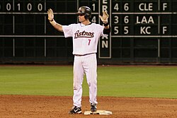 Cavan Biggio homers in Houston with dad, Craig (Astros Hall of Famer), in  the stands! 