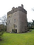 Cranshaws Castle Including Sundial, Covered Well And Garden Walls