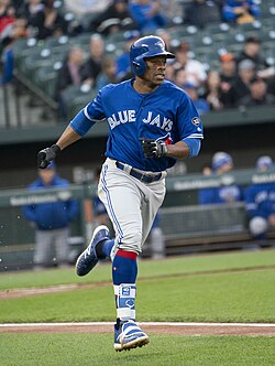 Granderson against the Orioles on April 11, 2018