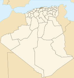 Map of Algeria highlighting Blida Province