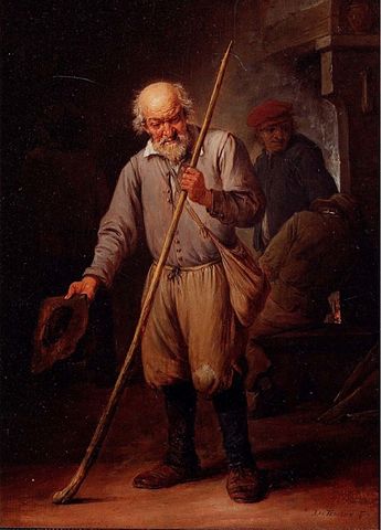 File:David Teniers the Younger - An Old Man with a Walking Stick.jpg -  Wikimedia Commons