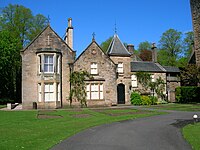 The Dower House next to the castle is Category B listed[2]