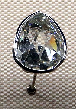 The Sancy diamond, now in the Louvre Diamante detto le sancy, gia di nicolas harlay de sancy.jpg