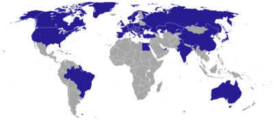 Map of North Macedonia's diplomatic missions Diplomatic missions of Macedonia.png