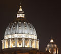 * Nomination Dome of S.Peter in the night --Livioandronico2013 11:53, 21 December 2014 (UTC) * Promotion Good quality. --Hubertl 13:29, 21 December 2014 (UTC)