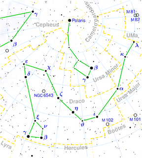 64 Draconis star in the constellation Draco