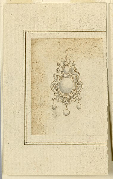 File:Drawing, Design for pendant with diamond and figures, 16th century (CH 18546109).jpg