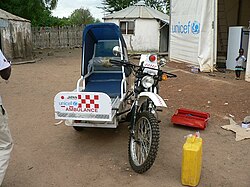 Ambulance bike, Sudan.