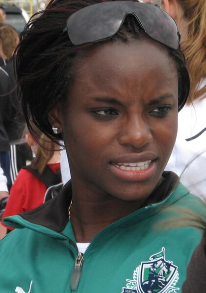 Top goalscorer Eniola Aluko in 2009