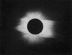Solar eclipse of January 1, 1889, from Norman, CA