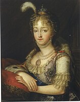 Elizabeth Alexeevna after Tonci and Vigee-Le Brun (19 c., Hermitage)