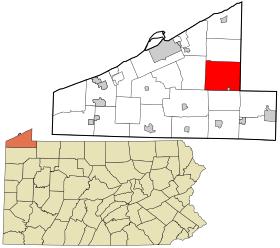 Placering af Venango Township