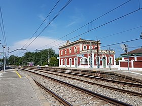 Illustratives Bild des Bahnhofsabschnitts Fornells de la Selva