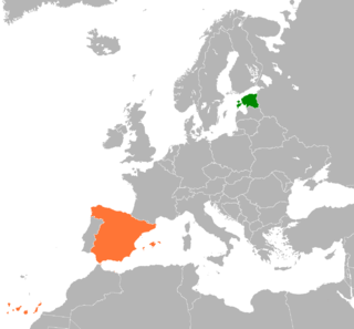 <span class="mw-page-title-main">Estonia–Spain relations</span> Bilateral relations of Estonia and Spain