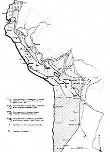 Martti Parssinen's reconstruction of Inca imperial expansion in 1992. Expansion of the Inca empire.jpg