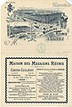 Verso de la facture de la Maison des Magasins Réunis imprimée par J.Royer