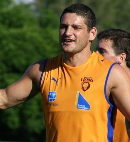 Fevola with the Brisbane Lions in January 2010