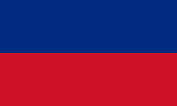 Banner o Liechtenstein frae 1921 till 1937. Proportions: 3:5