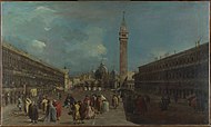 Francesco Guardi - Piazza San Marco kohti basilikaa - WGA10842.jpg