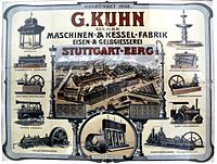 G. Kuhn, Maschinen- und Kesselfabrik, Eisen- & Gelbgießerei, Stuttgart-Berg 200px-G-Kuhn-Stuttgart-Berg