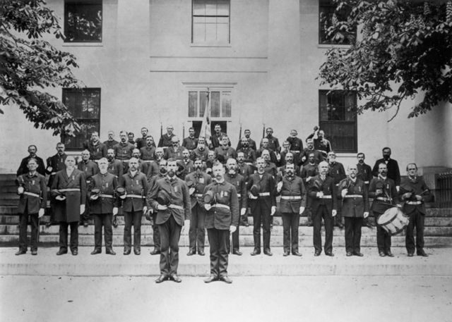 Department of Massachusetts GAR Post 144, Dedham Massachusetts 1886