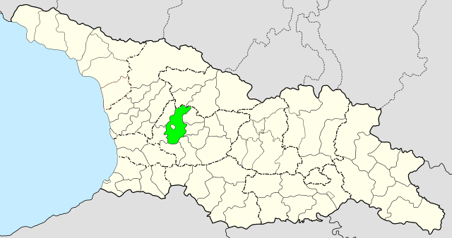茨卡尔图博市镇在格鲁吉亚的位置