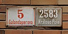 Čeština: Galandauerova ulice v Králově Poli v Brně English: Galandauerova street, Brno, Czech Republic.