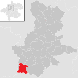 Poloha obce Geboltskirchen v okrese Grieskirchen (klikacia mapa)