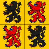 Generic flag of Hainaut (1-1).svg