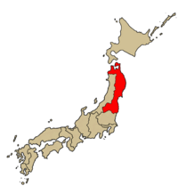 Map of Sendai Diocese