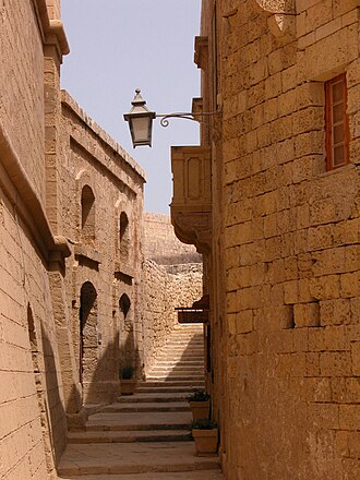 Natural Science Museum on the right GozoVictoriaCittadella.jpg