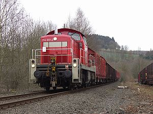 Freight train on the Gründchenbahn