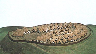 Hünenburg bei Watenstedt, central settlement reconstruction, c.1000 BC.
