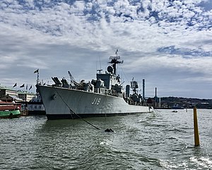 HMS Småland som museifartyg i Göteborg 2018.