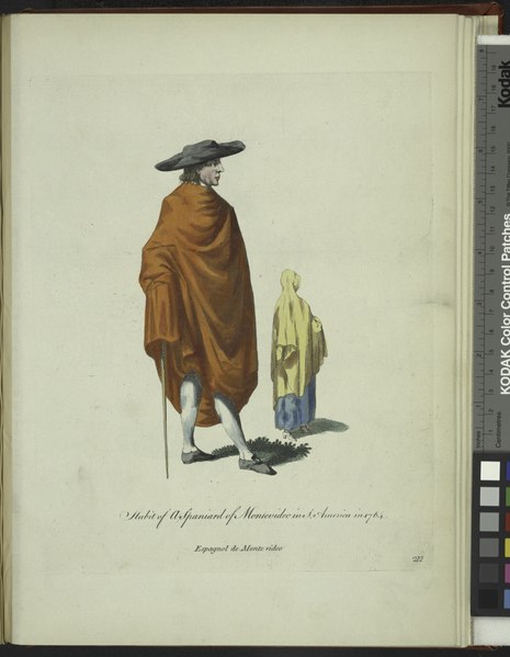 File:Habit of a Spaniard of Montevideo in South America in 1764. Espagnol de Montevideo (NYPL b14140320-1638469).tiff