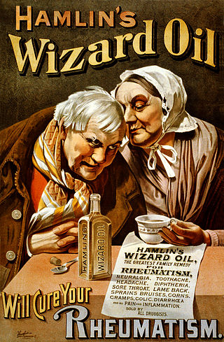 <span class="mw-page-title-main">Hamlin's Wizard Oil</span> American patent medicine