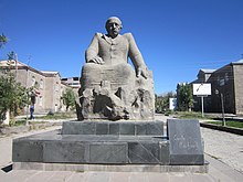 The statue of Hamo Sahyan in Sisian