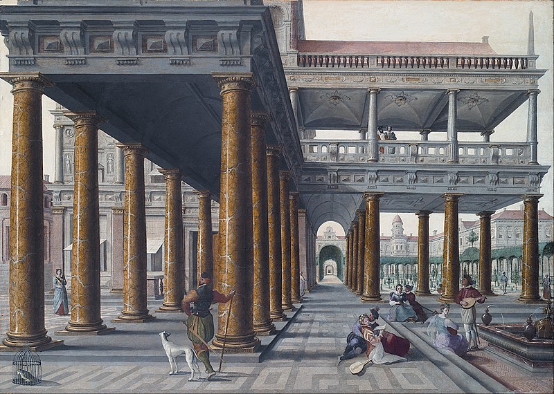 File:Hans Vredeman de Vries - Architectural Caprice with Figures - Google Art Project.jpg