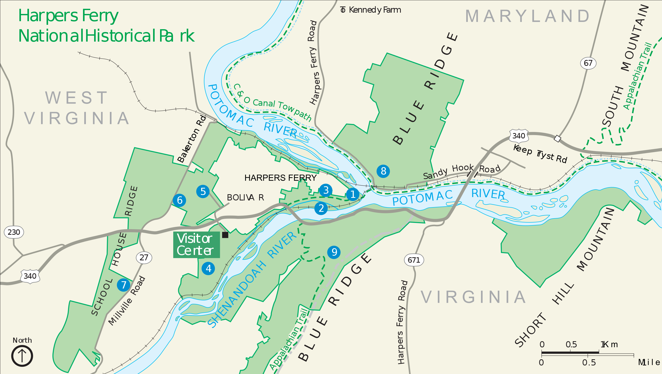 This image has an empty alt attribute; its file name is 2560px-Harpers_Ferry_National_Park_map.svg.png