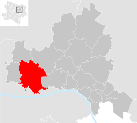 Poloha obce Hausleiten v okrese Korneuburg (klikacia mapa)