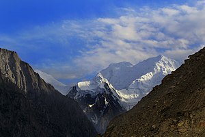 Miar Chhish (in the center of the picture) from the northwest